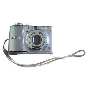 Canon PowerShot A1100 IS Digital Camera 12.1MP Silver Tested Working *READ